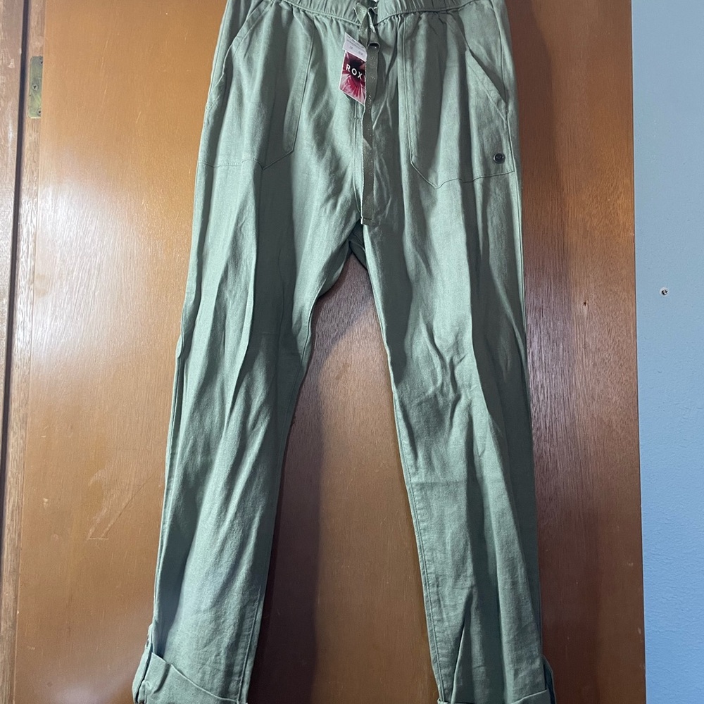 Roxy Olive Green Chinos for Women